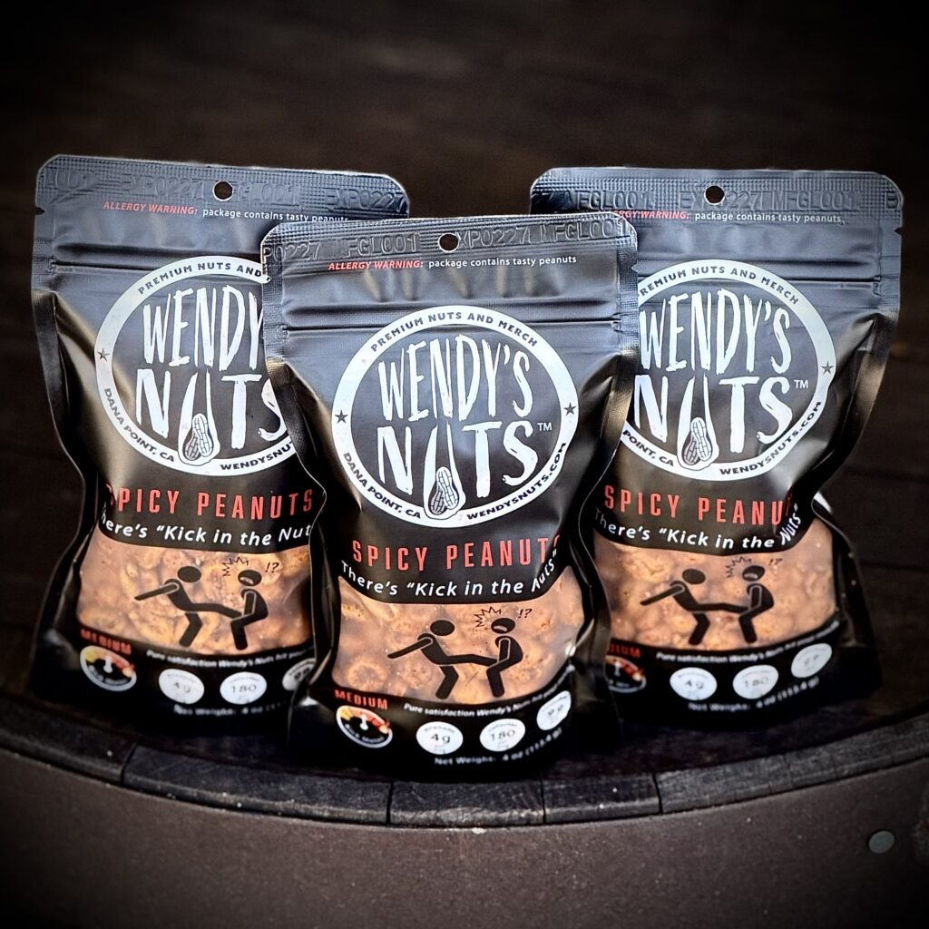 “Kick in the Nuts” Barrel Tumbled Spicy Peanuts [threesome] - 3x4oz sacks